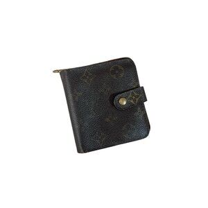 VTG Louis Vuitton Monogram Compact Zip Wallet